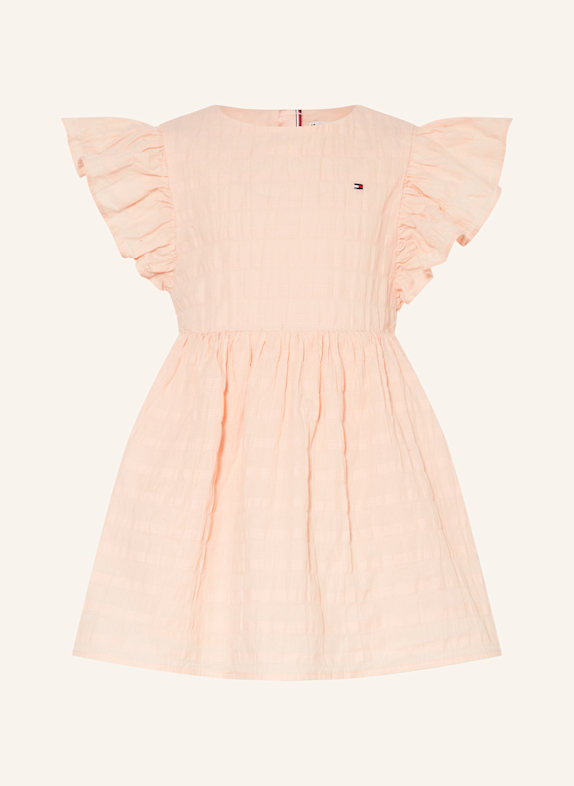 TOMMY HILFIGER Kleid mit Volants LACHS