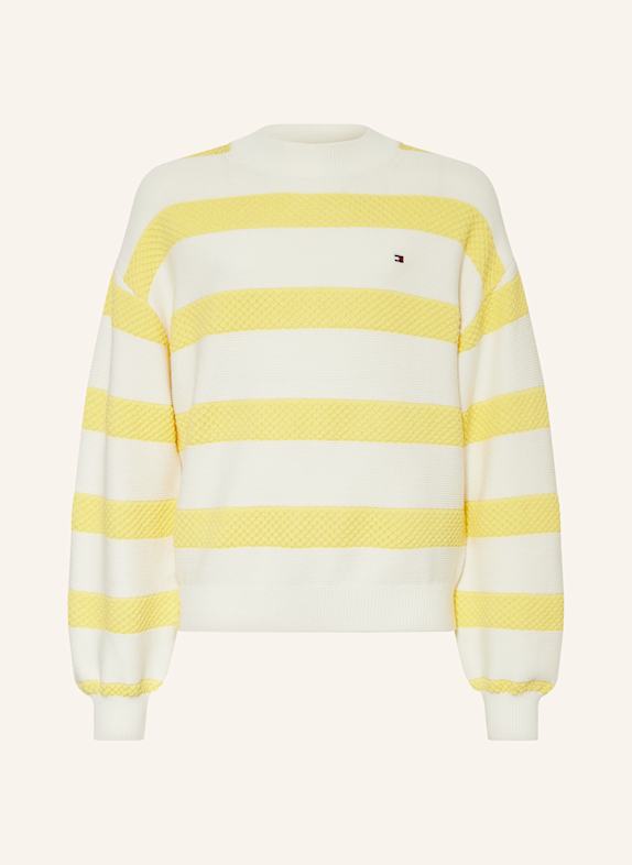 TOMMY HILFIGER Sweter ŻÓŁTY/ ECRU