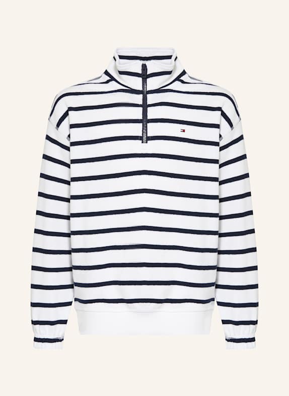 TOMMY HILFIGER Sweat-Troyer WEISS/ DUNKELBLAU