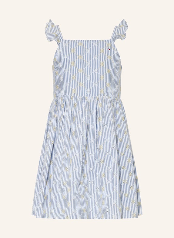TOMMY HILFIGER Kleid HELLBLAU/ WEISS/ GELB