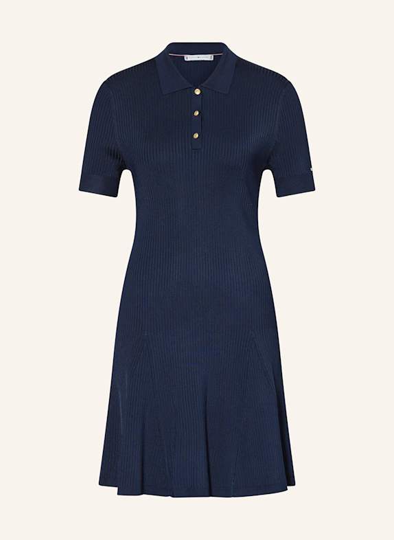 TOMMY HILFIGER Strickkleid DUNKELBLAU