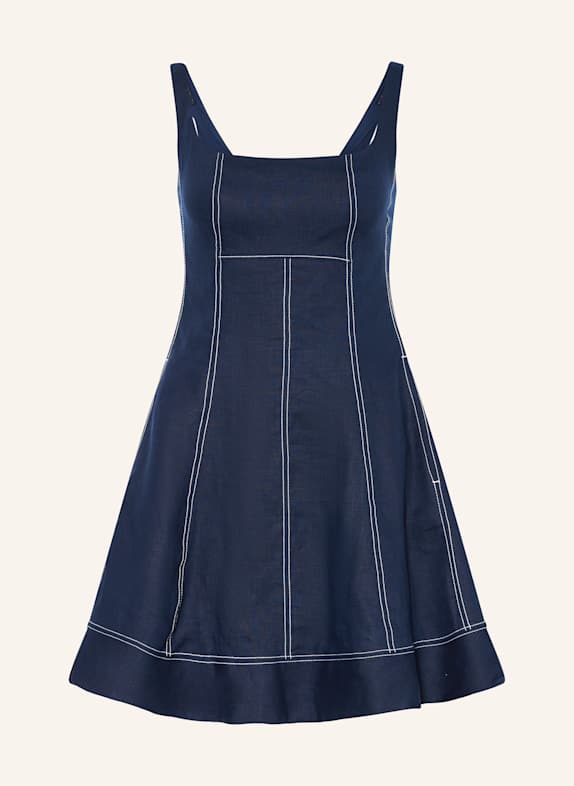 TOMMY HILFIGER Leinenkleid DUNKELBLAU