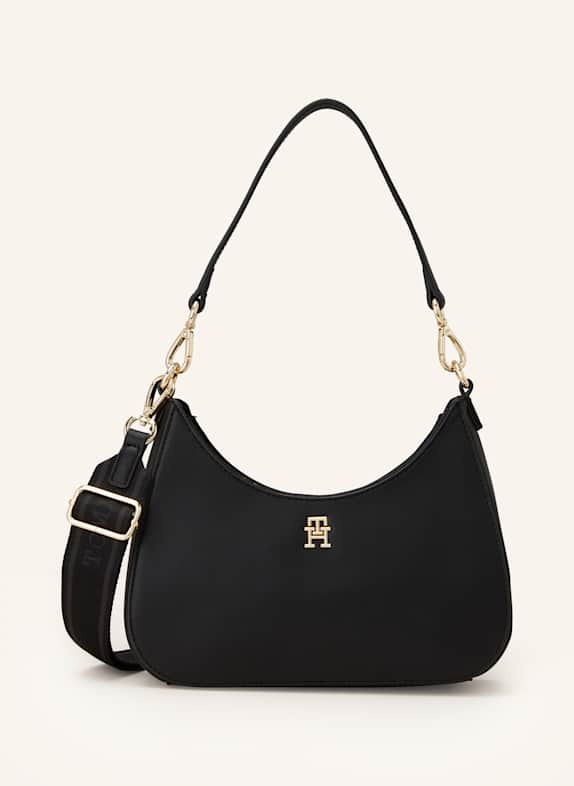 TOMMY HILFIGER Schultertasche SCHWARZ