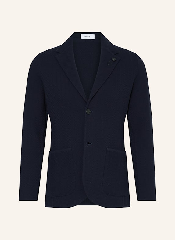 LARDINI Stricksakko Slim Fit DUNKELBLAU