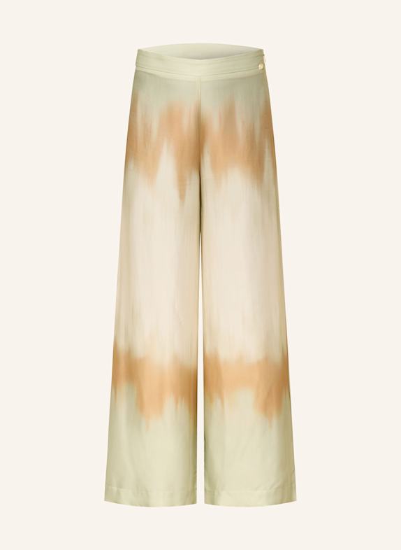 ottod'ame Marlenehose RAO aus Satin MINT/ CAMEL
