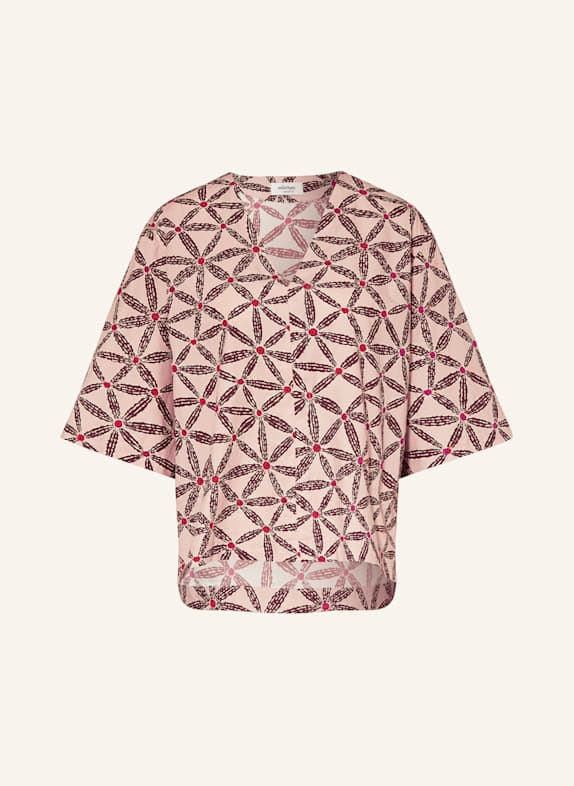 ottod'ame Blusenshirt AYN ROSÉ/ DUNKELBRAUN/ ROT