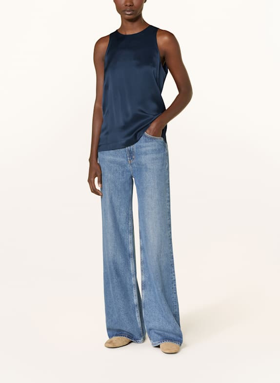 ottod'ame Satin top DALILA BLUE