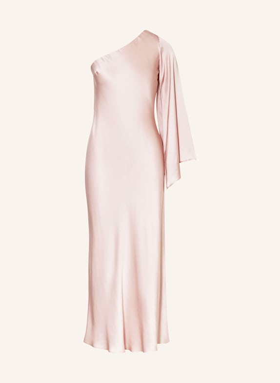 ottod'ame One-Shoulder-Kleid aus Satin HELLROSA