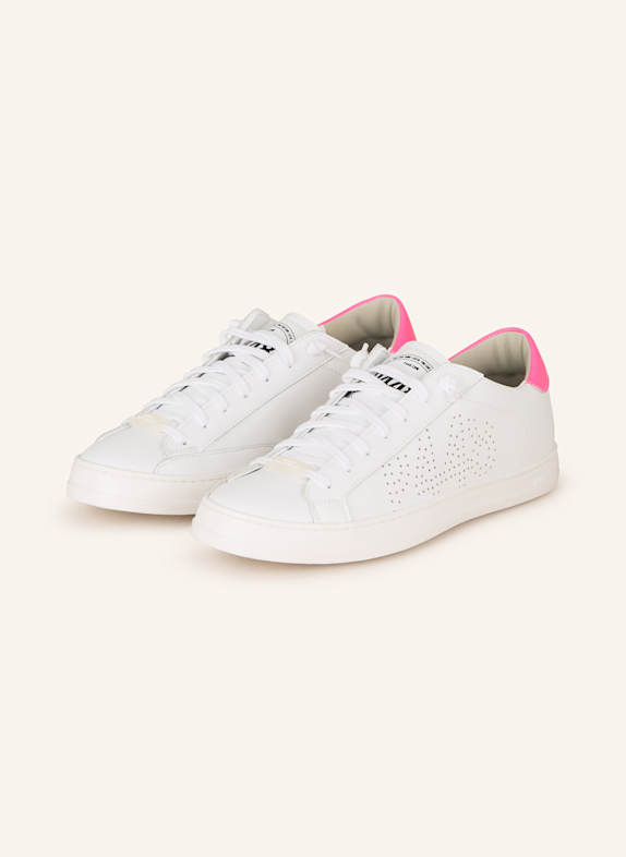P448 Sneaker CORJOHN WEISS/ NEONPINK