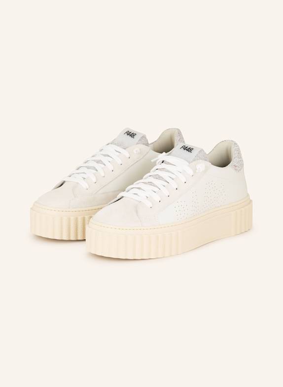 P448 Sneaker ECRU/ BEIGE/ SILBER