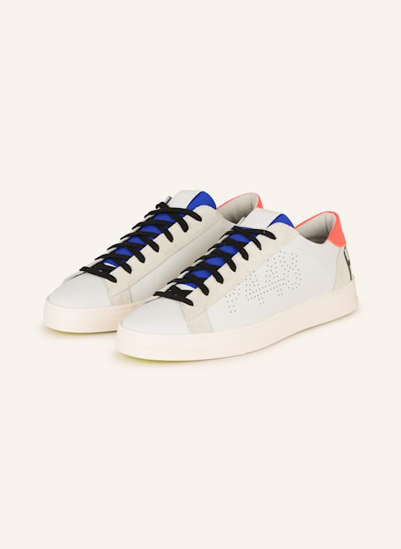 P448 Sneaker JACKC103 HELLGRAU/ NEONBLAU/ NEONROT