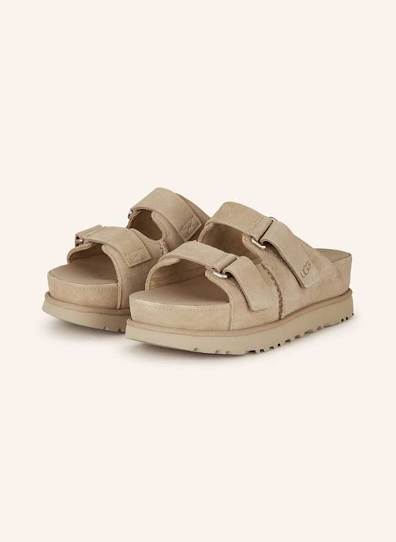 UGG Plateau-Pantoletten GOLDENSTAR HI SLIDE CREME