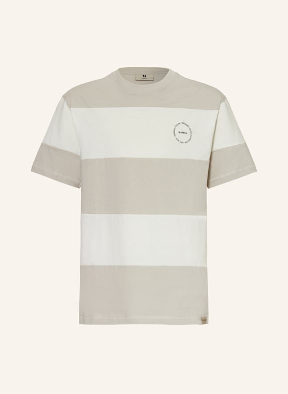 GARCIA T-Shirt HELLGRAU/ WEISS