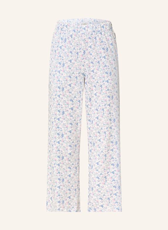 Marc O'Polo 7/8-Schlafhose HELLBLAU/ ROSA/ WEISS