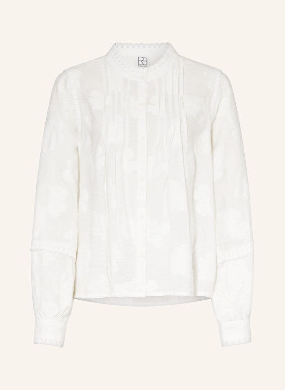 ROUGE VILA Bluse mit Spitze WEISS