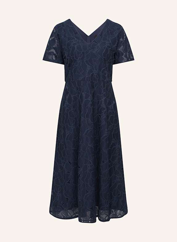 s.Oliver BLACK LABEL Spitzenkleid DUNKELBLAU
