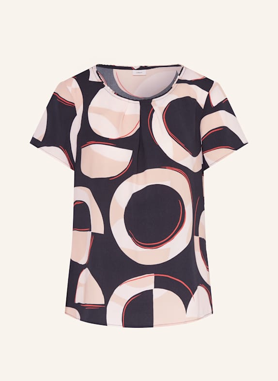 s.Oliver BLACK LABEL Blusenshirt DUNKELBLAU/ ROSÉ/ ROT