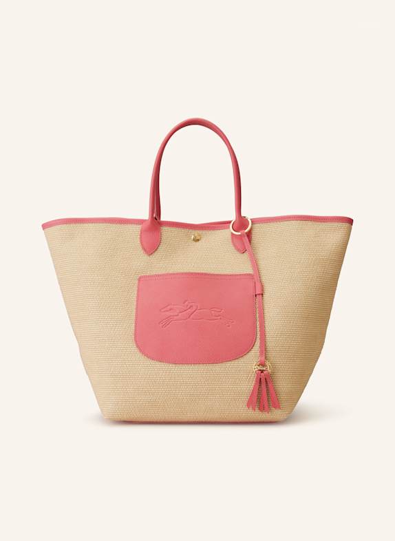 LONGCHAMP Shopper PANIER LARGE BEIGE/ PINK