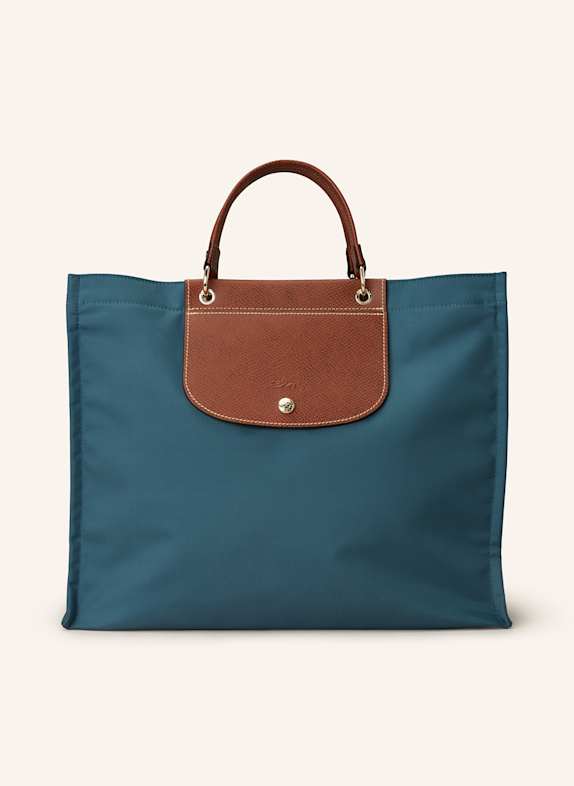 LONGCHAMP Shopper CABAS CANVAS TOTE BAG L PETROL