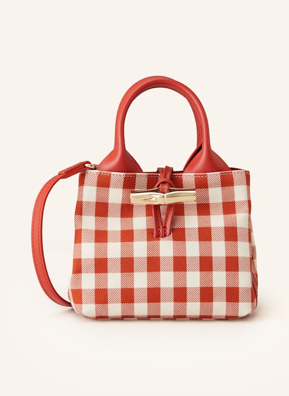 LONGCHAMP Handtasche LE ROSEAU XS ECRU/ DUNKELORANGE