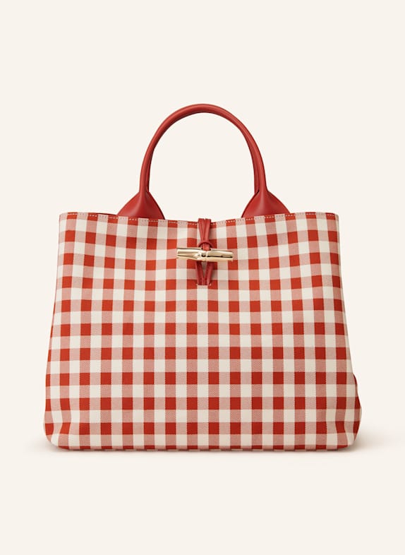 LONGCHAMP Shopper LE ROSEAU ROT/ ECRU