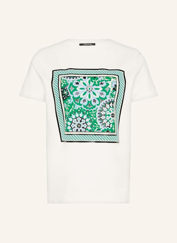 comma T-Shirt WEISS/ HELLBLAU/ GRÜN
