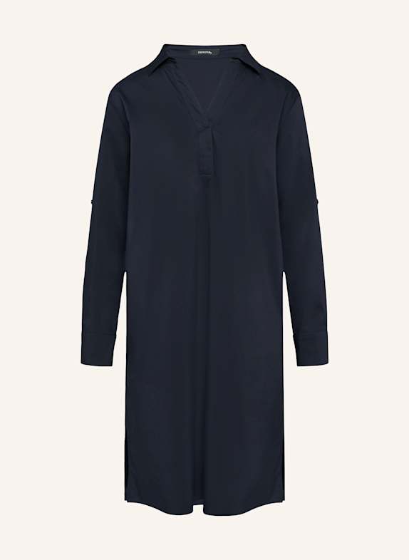comma Hemdblusenkleid DUNKELBLAU