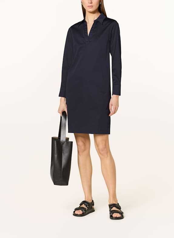 comma Hemdblusenkleid DUNKELBLAU