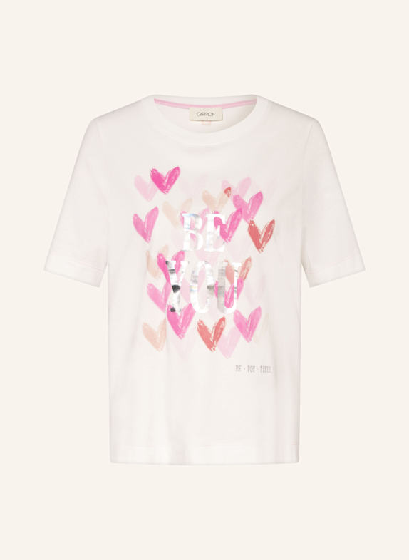 CARTOON T-shirt WHITE/ PINK/ SILVER