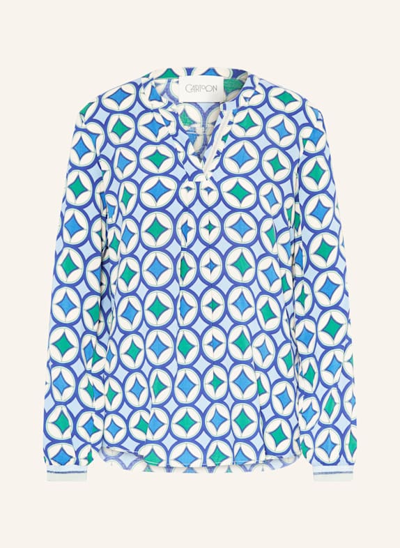CARTOON Blusenshirt BLAU/ HELLGRÜN
