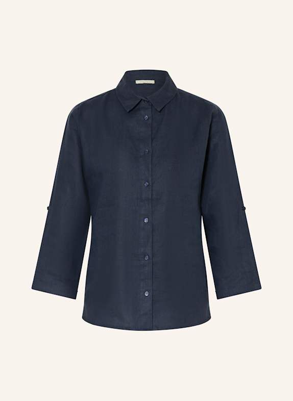 lilienfels Koszula z lnu z rękawami 3/4 GRANATOWY