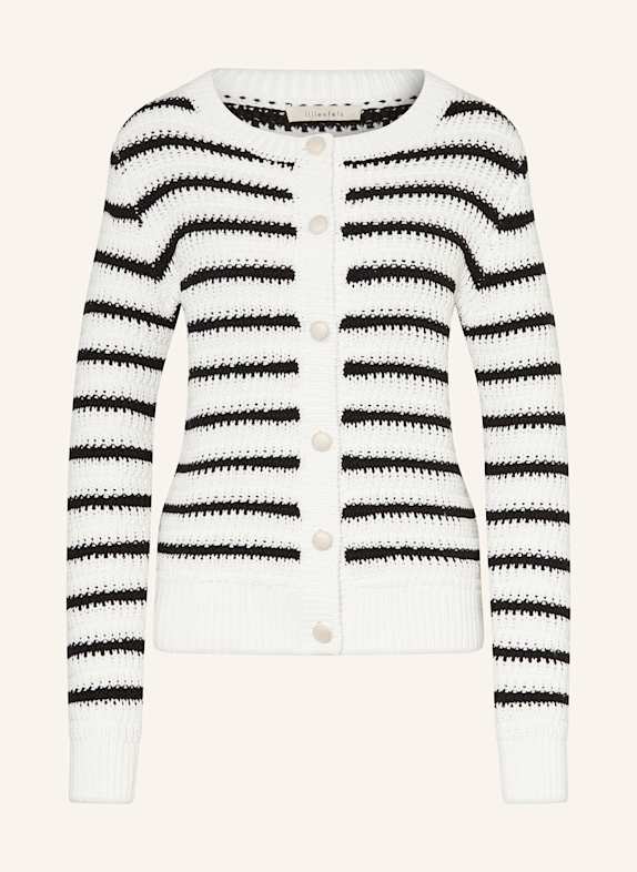 lilienfels Strickjacke WEISS/ SCHWARZ