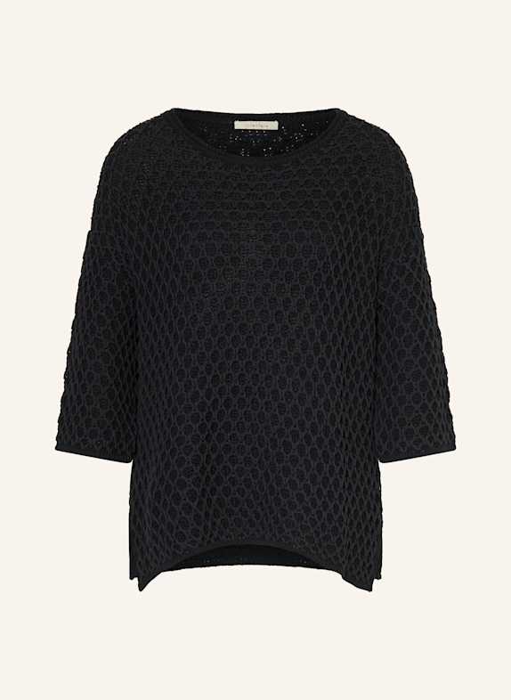 lilienfels Pullover mit 3/4-Arm SCHWARZ