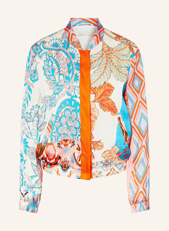 lilienfels Satin-Blouson TÜRKIS/ ROT/ MINT