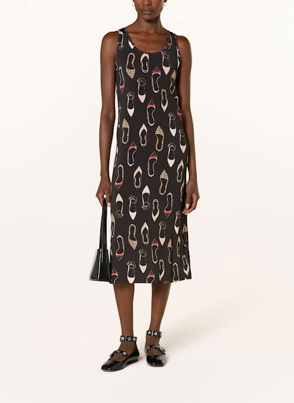 lilienfels Jersey dress DARK BROWN/ CAMEL/ RED