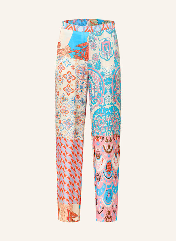 lilienfels Wide leg trousers in satin NEON BLUE/ PINK/ RED