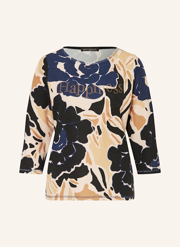 Betty Barclay Shirt mit 3/4-Arm und Schmucksteinen DUNKELBLAU/ BEIGE