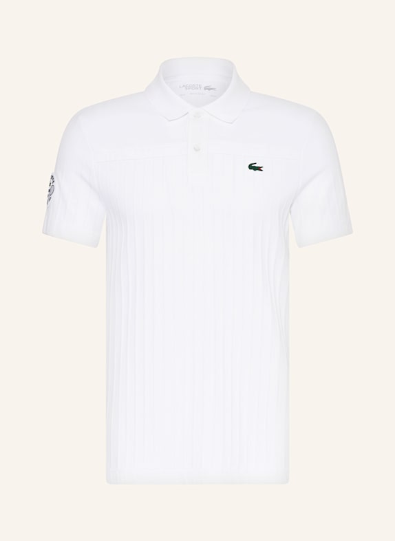 LACOSTE Funktions-Poloshirt HERITAGE WEISS