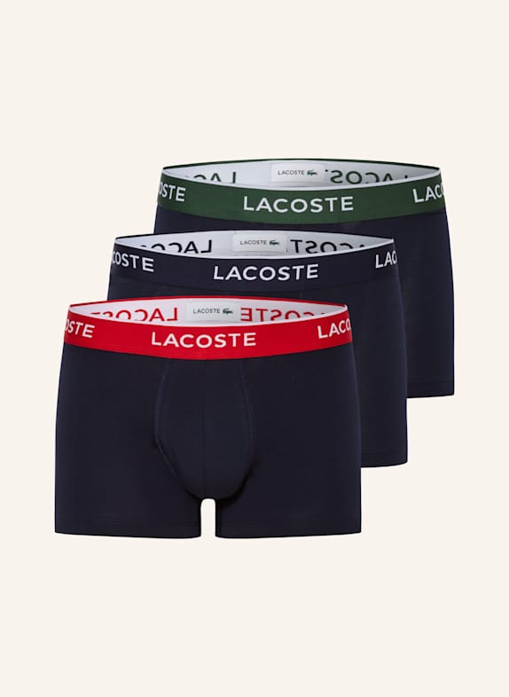 LACOSTE 3er-Pack Boxershorts DUNKELBLAU