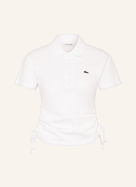 LACOSTE Piqué-Poloshirt WEISS