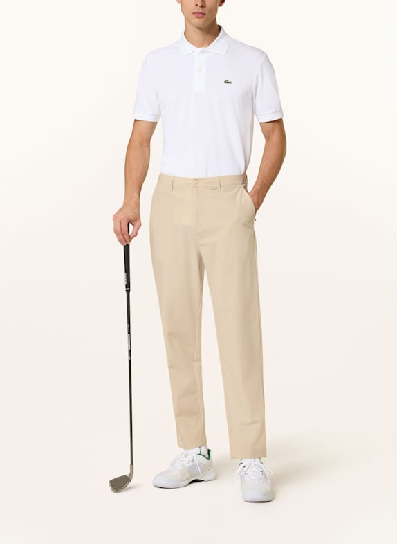 LACOSTE Piqué poloshirt WIT