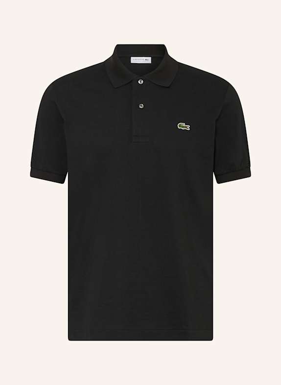 LACOSTE Piqué-Poloshirt SCHWARZ