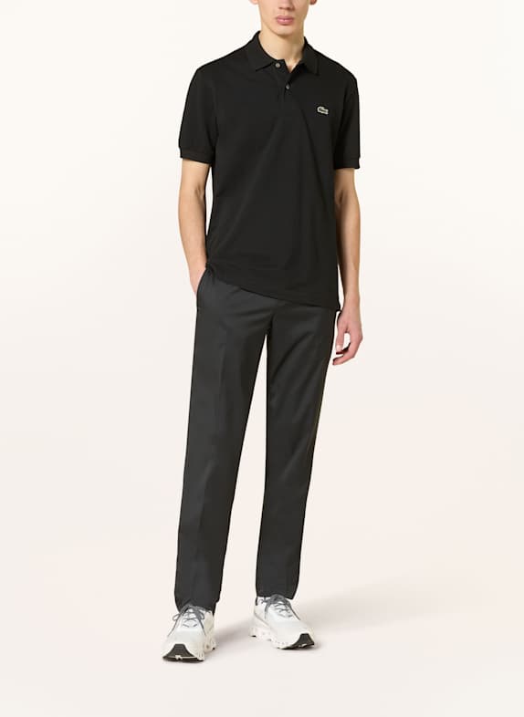 LACOSTE Tricou polo din piqué NEGRU