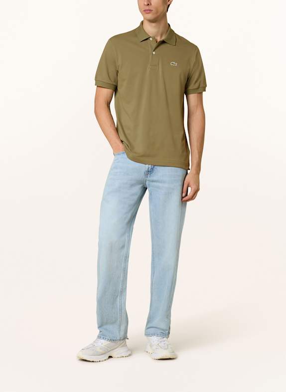 LACOSTE Tricou polo din piqué KAKI
