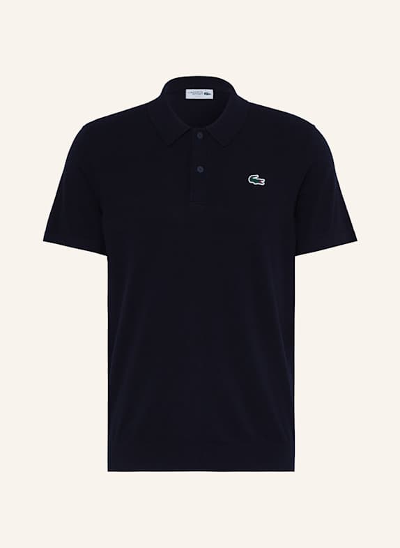 LACOSTE Jersey-Poloshirt SWEATER Classic Fit DUNKELBLAU