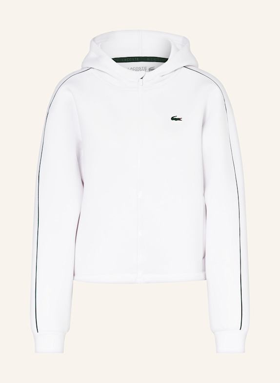 LACOSTE Trainingsjacke WEISS
