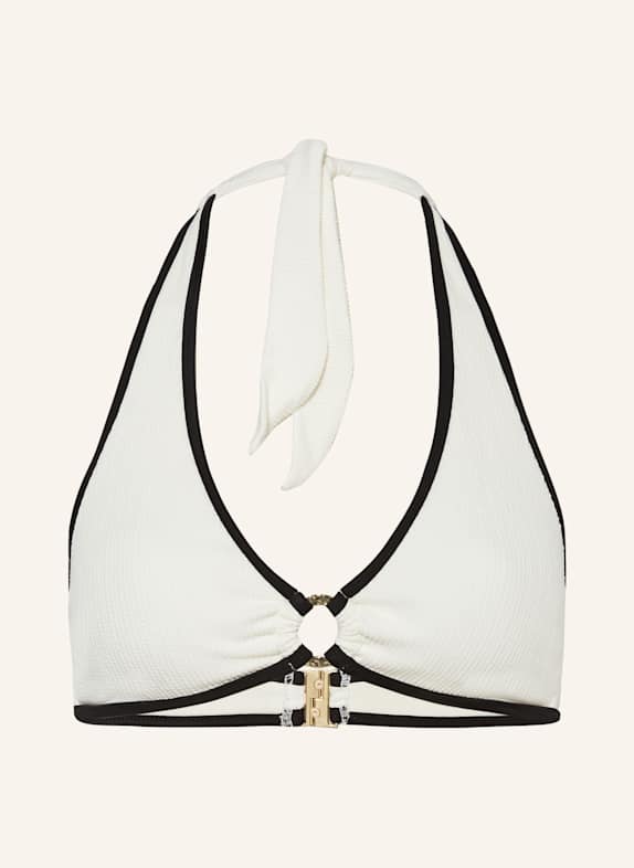 darling harbour Neckholder-Bikini-Top 14 CREME-SCHWARZ