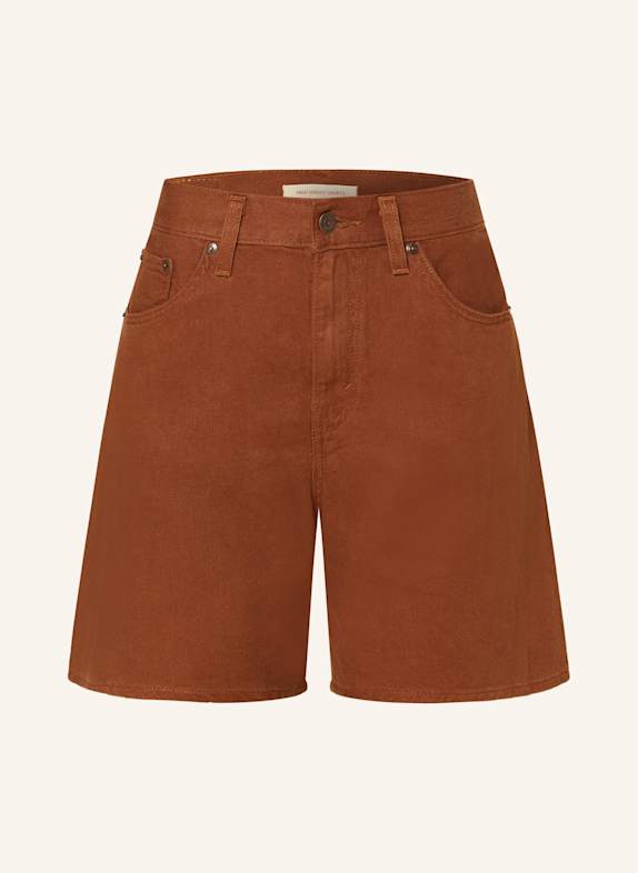 Levi's® Jeansshorts HIGH BAGGY mit Leinen BRAUN