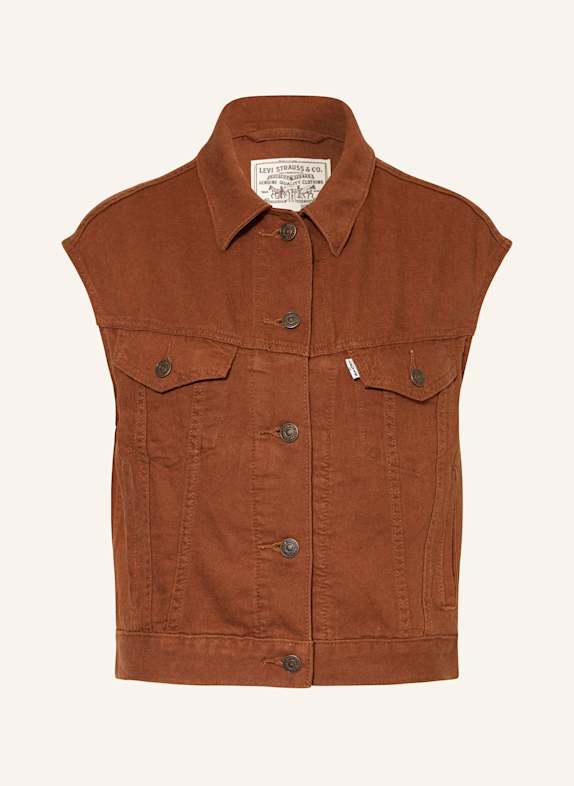 Levi's® Weste mit Leinen BRAUN
