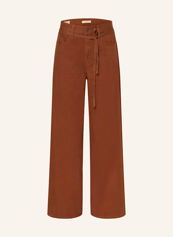 Levi's® Straight Jeans SORREL mit Leinen BRAUN